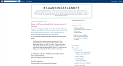 Desktop Screenshot of bemanningselandet.blogspot.com