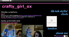 Desktop Screenshot of craftygirlox.blogspot.com