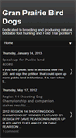Mobile Screenshot of granprairiebirddogs.blogspot.com
