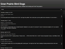 Tablet Screenshot of granprairiebirddogs.blogspot.com