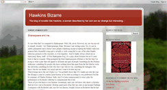 Desktop Screenshot of hawkinsbizarre.blogspot.com