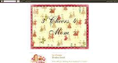 Desktop Screenshot of 3cheers4mom.blogspot.com