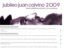 Tablet Screenshot of jcalvino-jubileo-2009.blogspot.com