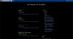 Desktop Screenshot of mywalkincloset.blogspot.com