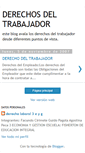 Mobile Screenshot of derechosdeltrabajador.blogspot.com