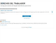 Tablet Screenshot of derechosdeltrabajador.blogspot.com