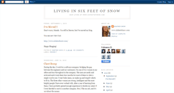 Desktop Screenshot of 6feetofsnow.blogspot.com