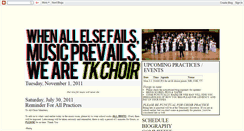 Desktop Screenshot of choirtk.blogspot.com