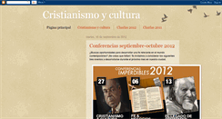 Desktop Screenshot of cristianismoycultura.blogspot.com