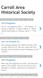 Mobile Screenshot of carrollareahistoricalsociety.blogspot.com