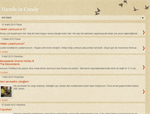 Tablet Screenshot of handsincandy.blogspot.com