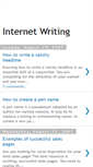 Mobile Screenshot of internet-writing.blogspot.com