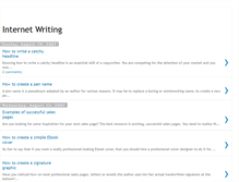 Tablet Screenshot of internet-writing.blogspot.com