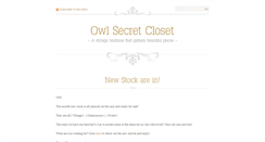 Desktop Screenshot of owlsecretcloset.blogspot.com