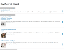 Tablet Screenshot of owlsecretcloset.blogspot.com