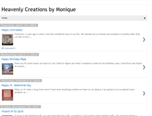 Tablet Screenshot of heavenlycreationsbymonique.blogspot.com