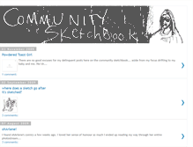 Tablet Screenshot of communitysketchbook.blogspot.com