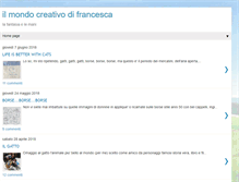 Tablet Screenshot of ilmondocreativodifrancesca.blogspot.com