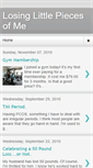 Mobile Screenshot of losinglittlepiecesofme.blogspot.com