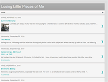 Tablet Screenshot of losinglittlepiecesofme.blogspot.com
