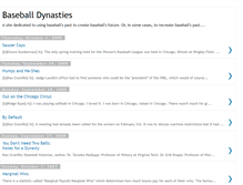Tablet Screenshot of baseballdynasty.blogspot.com