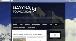 Desktop Screenshot of bayyinafoundation.blogspot.com