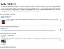 Tablet Screenshot of dustyrainbows.blogspot.com