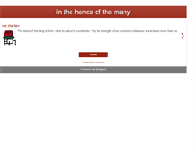 Tablet Screenshot of hands-of-the-many.blogspot.com