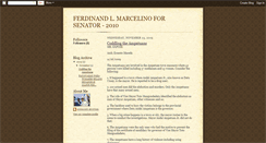 Desktop Screenshot of marcelino4senator.blogspot.com