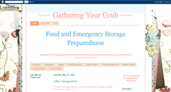 Desktop Screenshot of gatheringyourgrub.blogspot.com