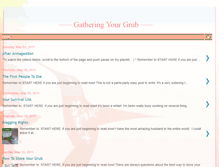 Tablet Screenshot of gatheringyourgrub.blogspot.com