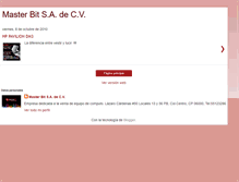 Tablet Screenshot of masterbit-mx.blogspot.com