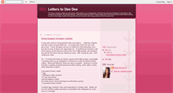 Desktop Screenshot of letterstodeedee.blogspot.com