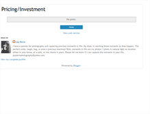 Tablet Screenshot of joydavisphotographypricing.blogspot.com