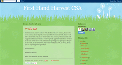 Desktop Screenshot of firsthandharvest.blogspot.com