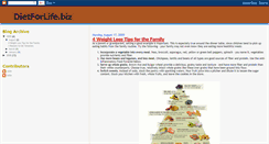 Desktop Screenshot of dietforlife2008.blogspot.com