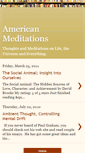 Mobile Screenshot of americanmeditations.blogspot.com