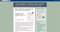 Desktop Screenshot of lavozdelbarrio2-29.blogspot.com