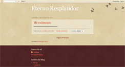 Desktop Screenshot of eterno-resplandor.blogspot.com