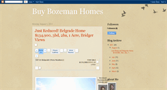 Desktop Screenshot of buybozemanhomes.blogspot.com