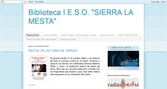 Desktop Screenshot of bibliotecasierralamesta.blogspot.com