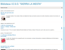 Tablet Screenshot of bibliotecasierralamesta.blogspot.com