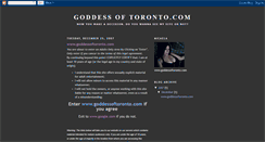 Desktop Screenshot of goddessoftoronto.blogspot.com