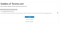 Tablet Screenshot of goddessoftoronto.blogspot.com