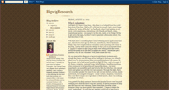 Desktop Screenshot of bigwigresearch.blogspot.com