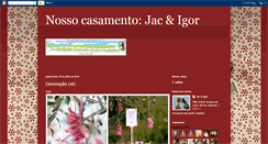 Desktop Screenshot of preparandonossocasamento.blogspot.com