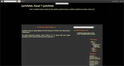 Desktop Screenshot of kanal1carkifelek.blogspot.com