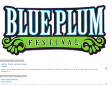 Tablet Screenshot of blueplumfestival.blogspot.com
