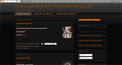 Desktop Screenshot of concursuri-internationale.blogspot.com