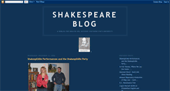 Desktop Screenshot of 450shakespeare.blogspot.com